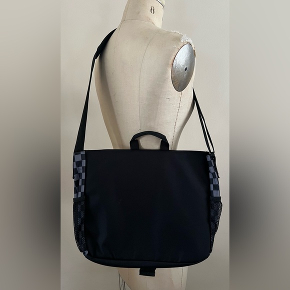 Yak Pak Crossbody Bag Grey Black Checkerboard - Picture 8 of 10